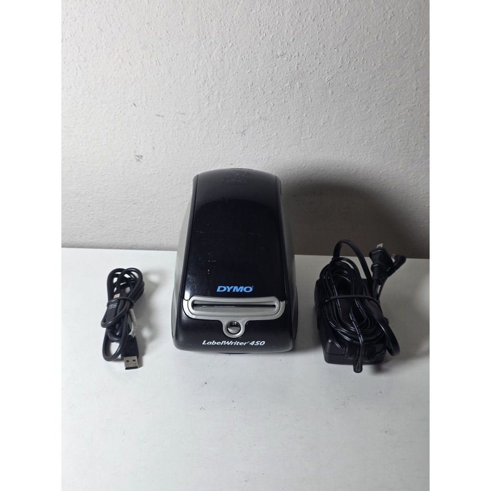 Dymo LabelWriter 450 Thermal Label Printer USB 2.0 Black W/ AC Adapter USB